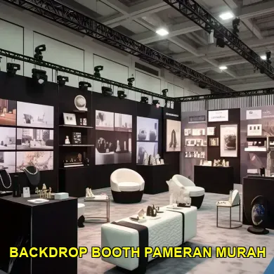 backdrop booth pameran murah